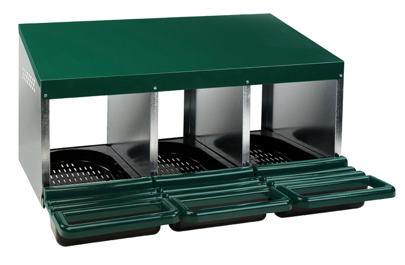 Gaun Poultry Laying Nest Plastic Floor 3 Compartments (Up to 15 hens)