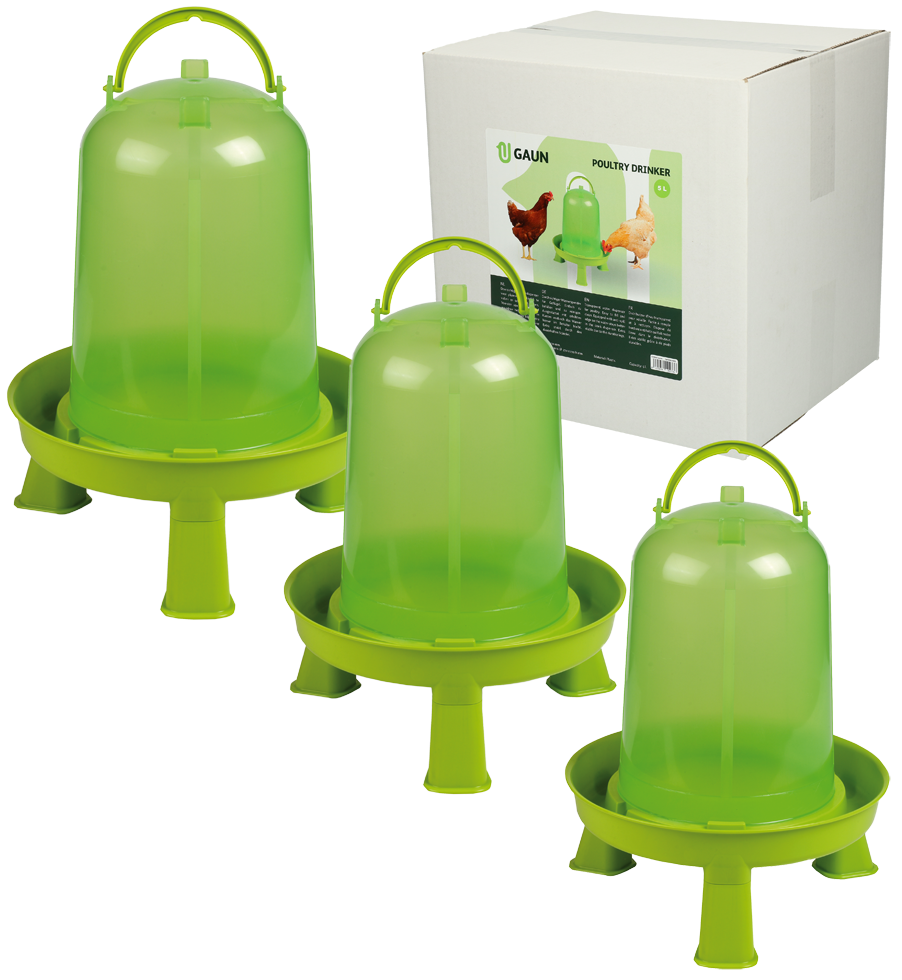 Gaun Poultry Drinker with Legs Green Lemon 1.5 l