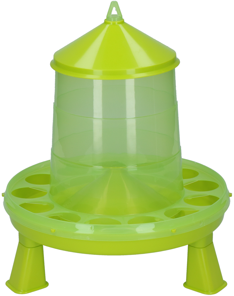 Gaun Poultry Feeder with Legs Green Lemon 2 kg