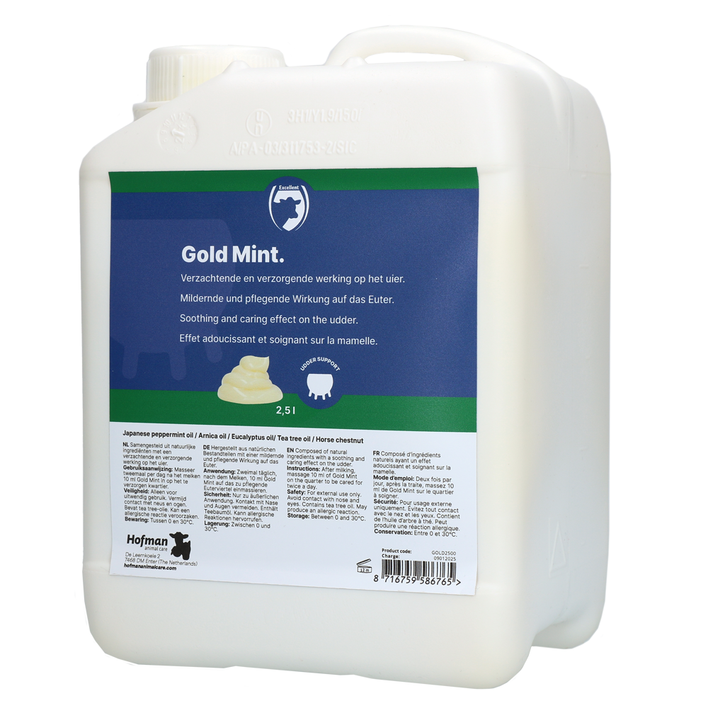 Excellent Gold Mint Bulk Packaging /w Dosator 2,5 l