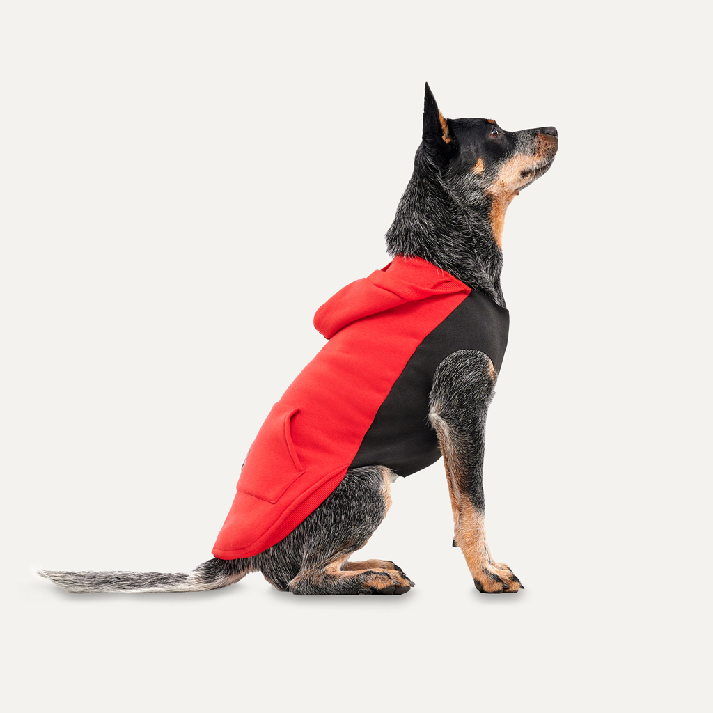 Goo-eez Kangaroo Fleece Hoodie XXS Red/Black