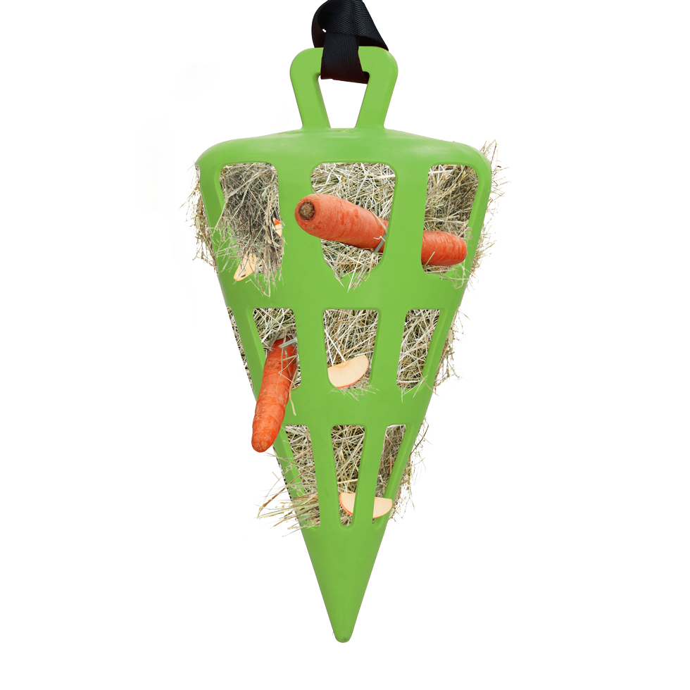 Hay Slow Feeder Fun & Flex Carrot Green