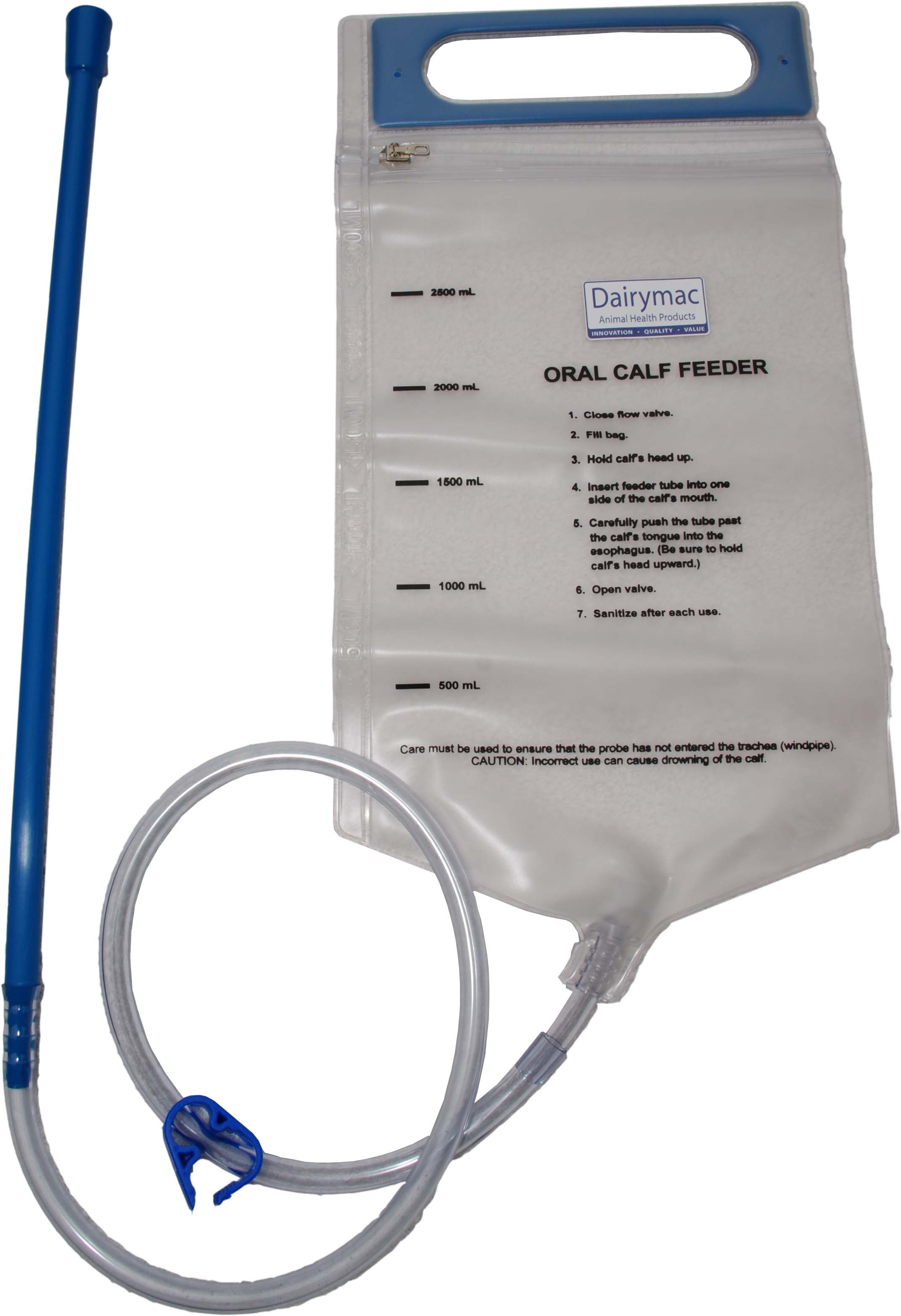 Feeding bag calf with Zipper