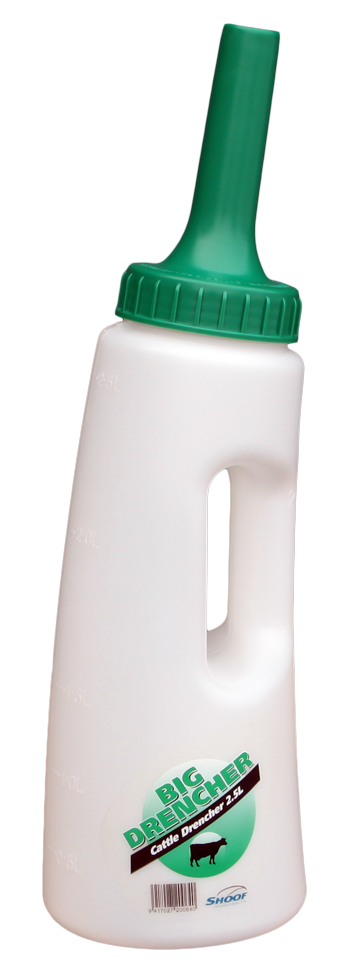 Feeding bottle Easy Drencher 2.5 l cow/calf green Complete