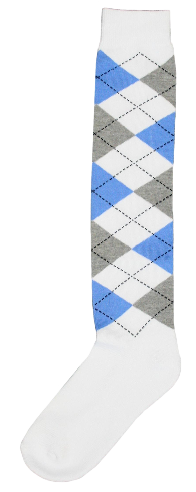 Riding sock RE white/l.blue/l.grey 43-46