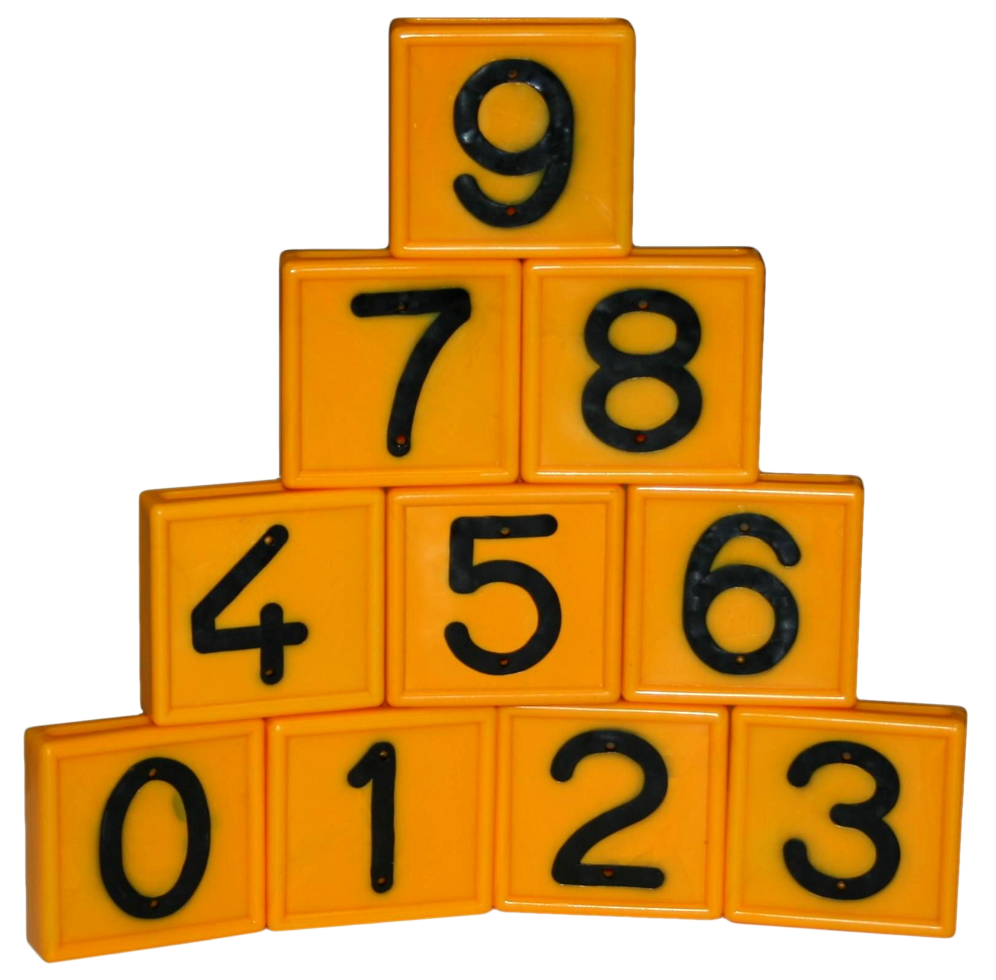 Cow belt marking number nr. 1 yellow 2