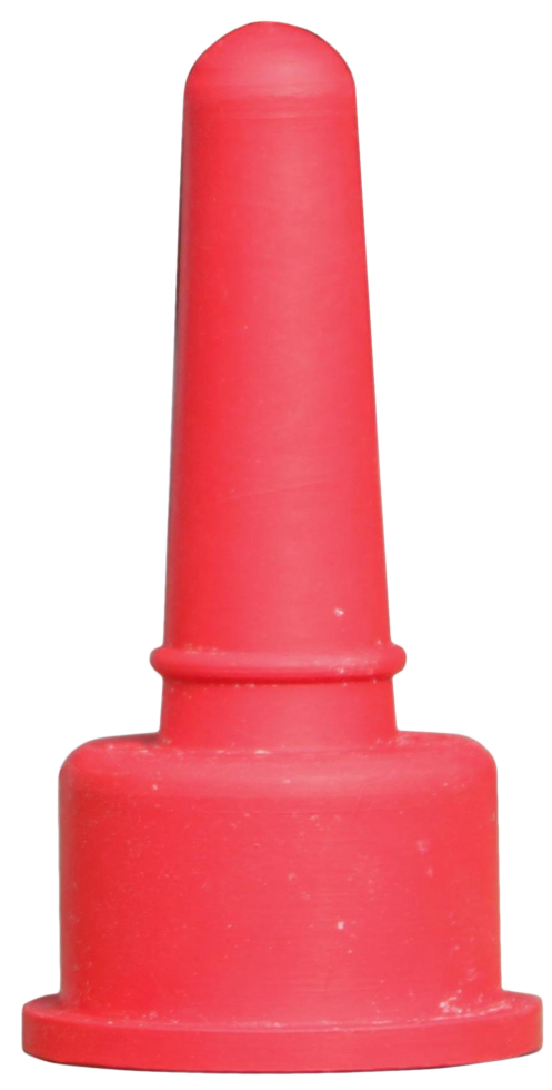 Lamb teat red for on Beer bottle solid