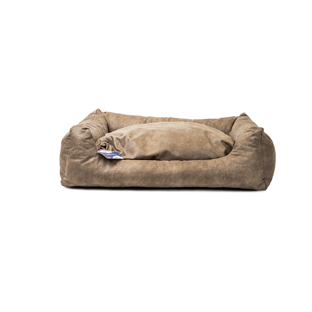 Let's Sleep Sweet Dreams Dog Basket w/ Cushion L Taupe