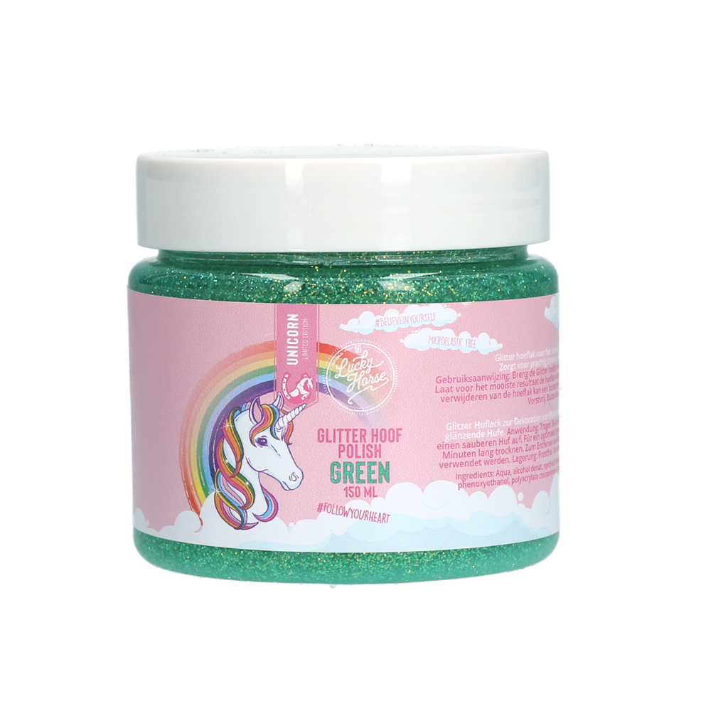 Lucky Horse Glitter Hoof Polish Green