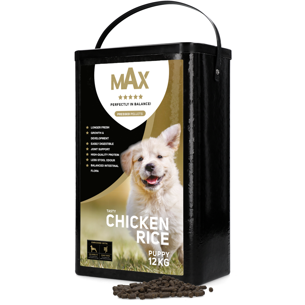 Max Puppy Pressed Kibble Chicken & Rice 12 kg