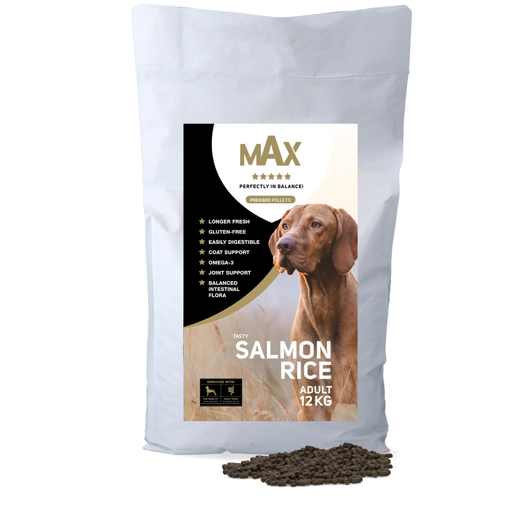 Max Adult Pressed Kibble Salmon & Rice 12 kg