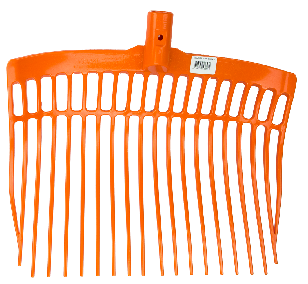 Shaving fork without handle Orange