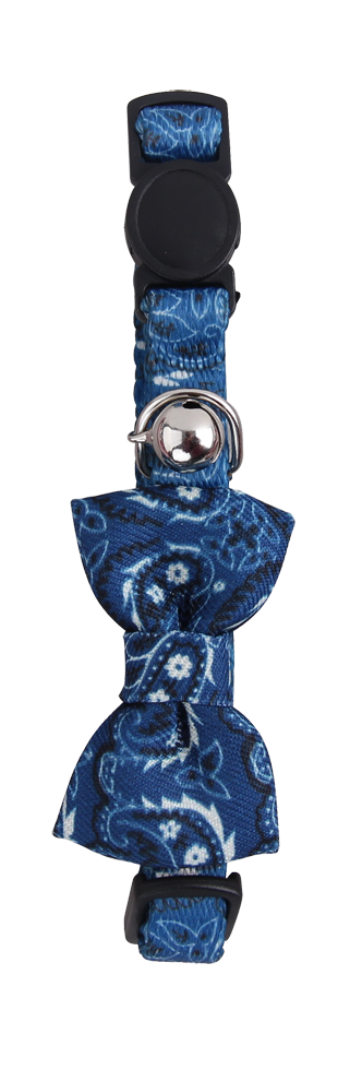 Pawise Cat Collar With Bowknot Blue