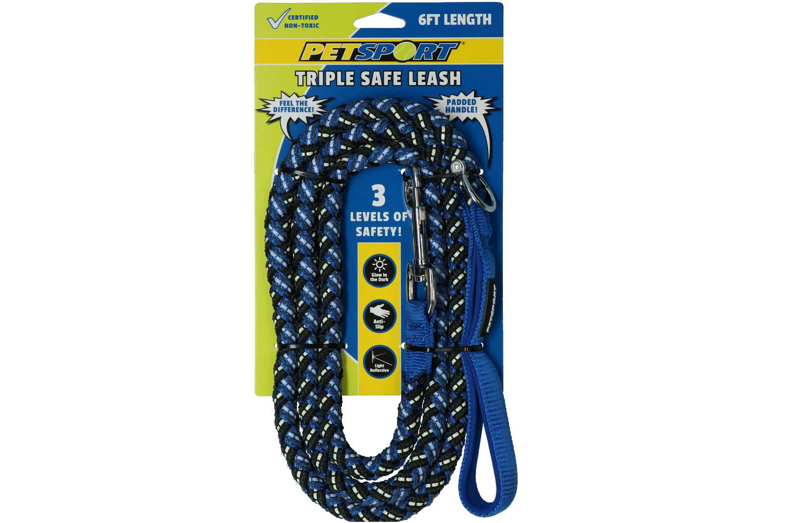 Petsport Triple Safe Leash Blue 1.8 m