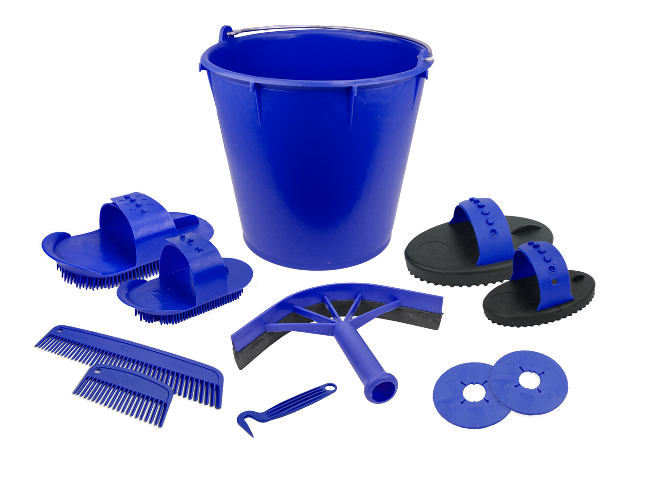 Grooming set 10 pieces in bucket Blue