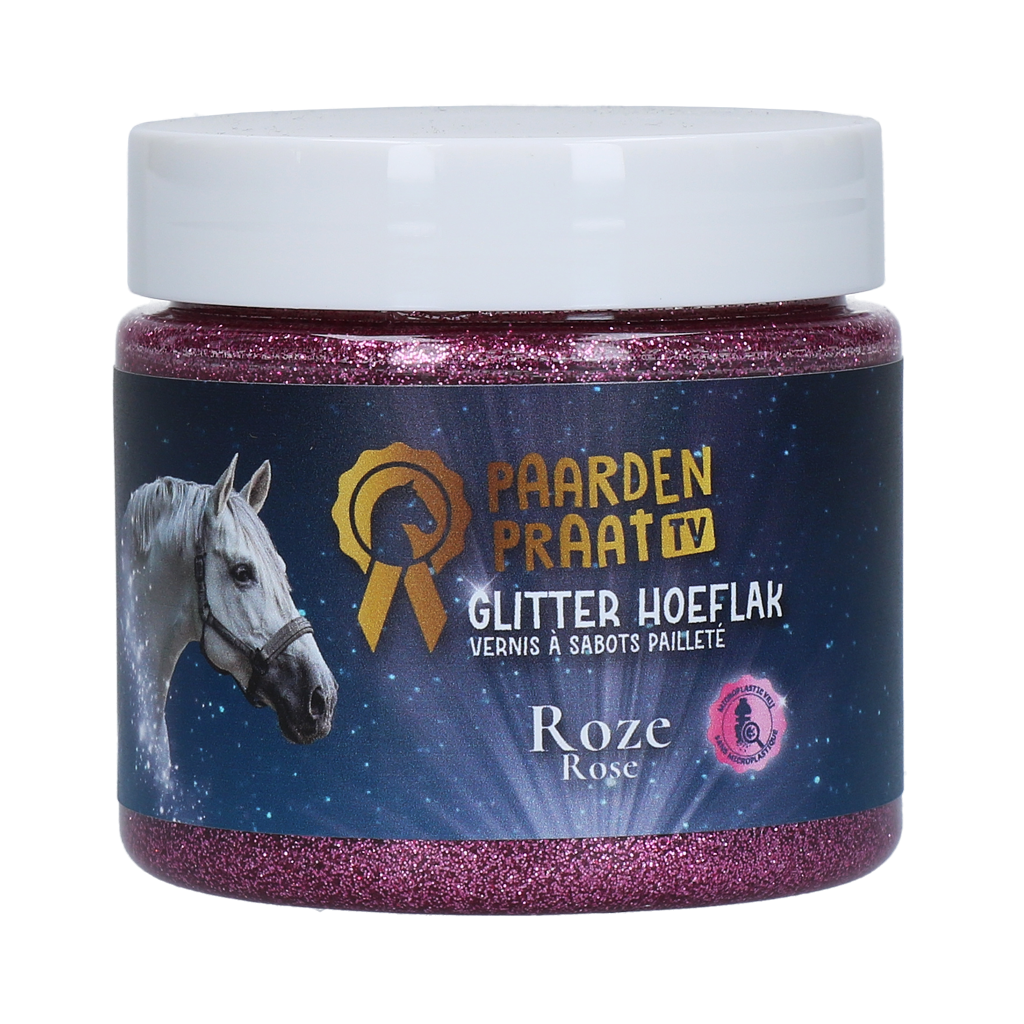 Paardenpraat TV Glitter Hoof Polish Pink