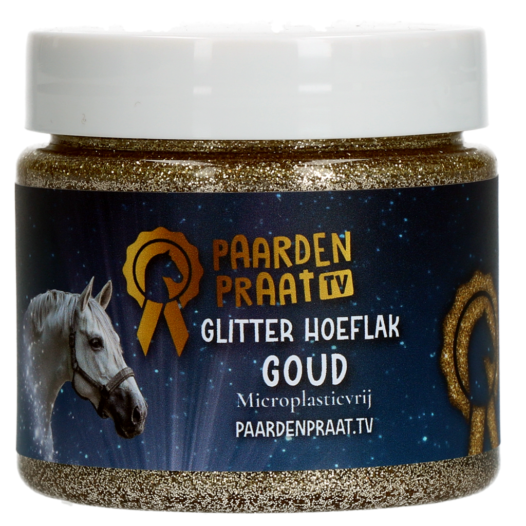 Paardenpraat TV Glitter Hoof Polish Gold