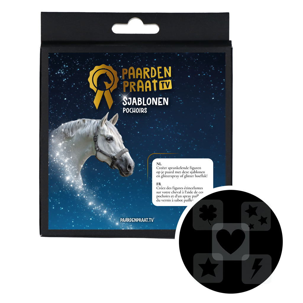 Paardenpraat TV Sjablonen 5 pieces