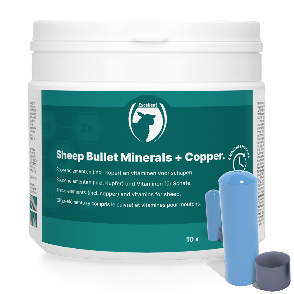 Excellent Sheep Bullet Minerals + Copper 10 pcs