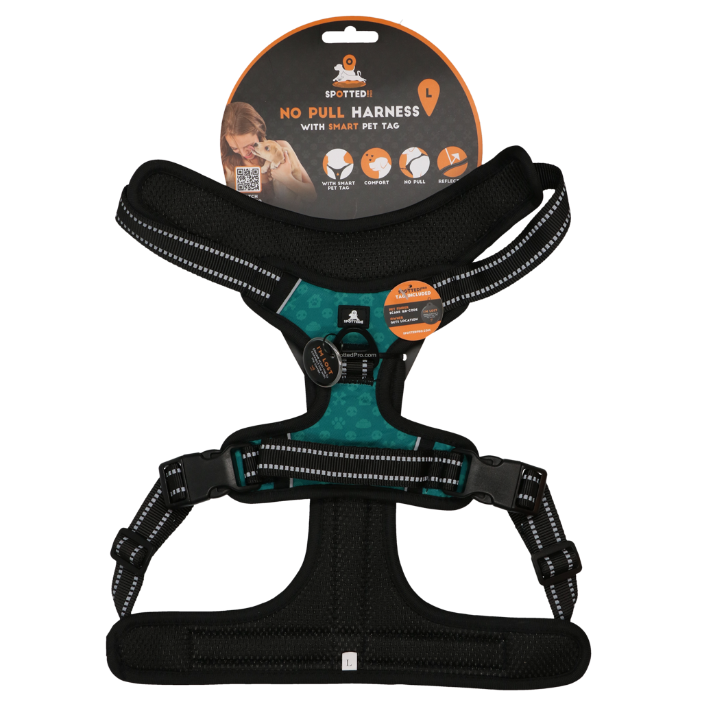 Spotted! Pro No Pull Harnas Green L