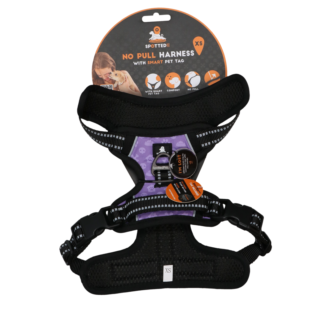 Spotted! Pro No Pull Harnas Purple XS