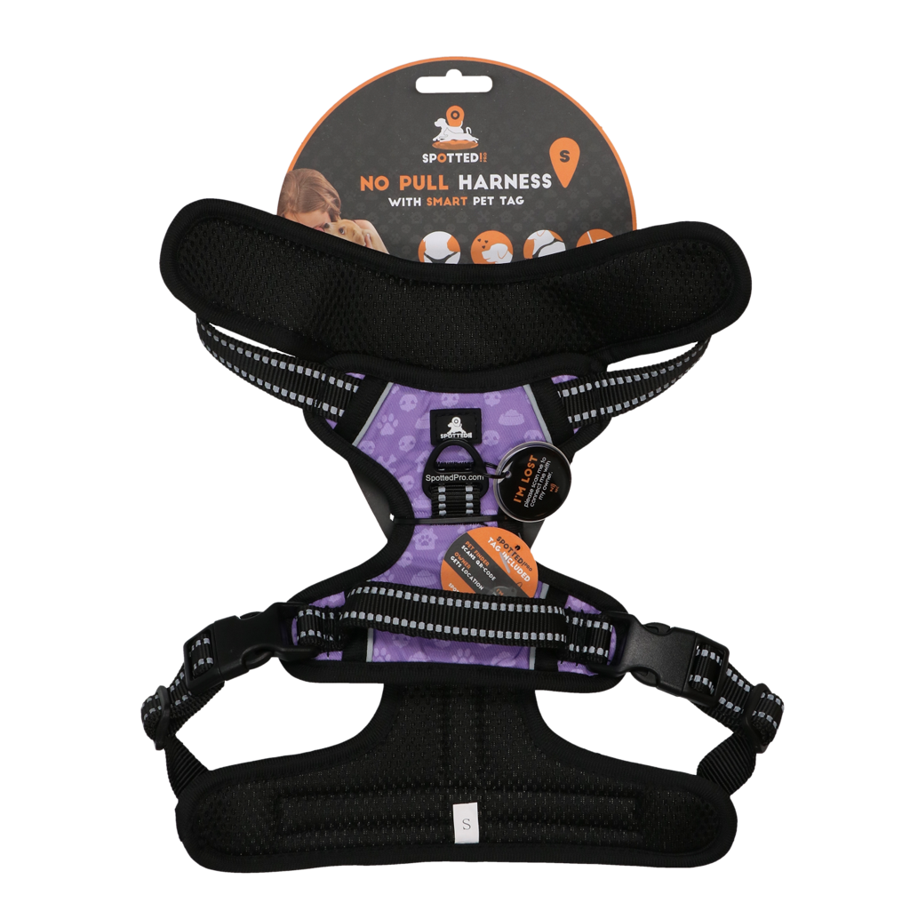 Spotted! Pro No Pull Harnas Purple S