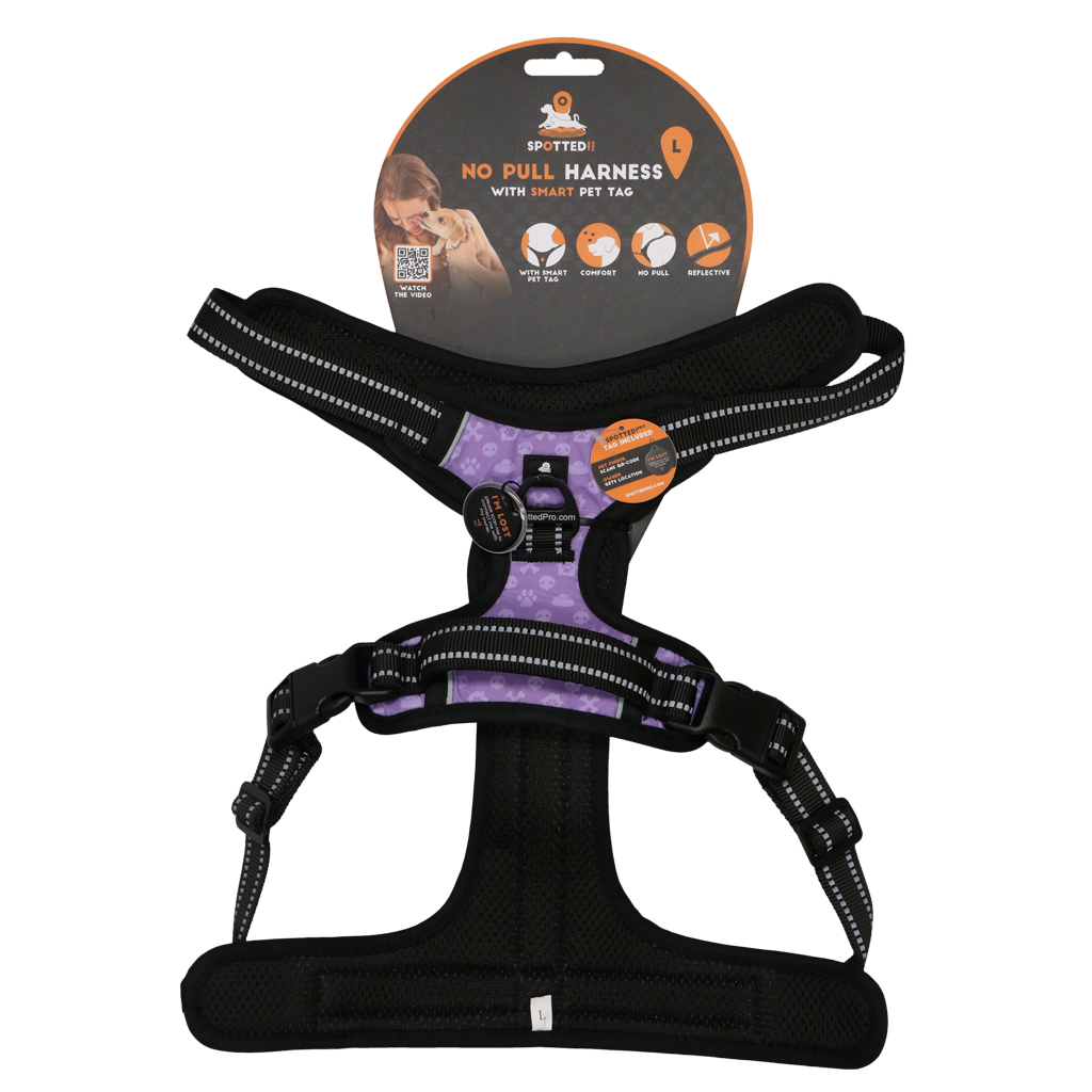 Spotted! Pro No Pull Harnas Purple L