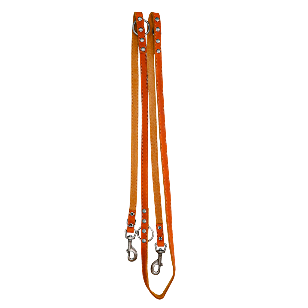 Spotted! Pro Leather Training Leash Cognac 1.6 x 250 cm