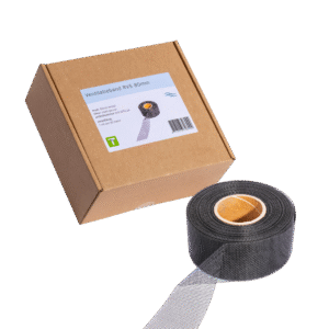 Ventilation Band Stainless Steel Black 30 m x 8 cm