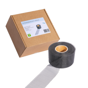 Ventilation Band Stainless Steel Black 30 m x 10 cm