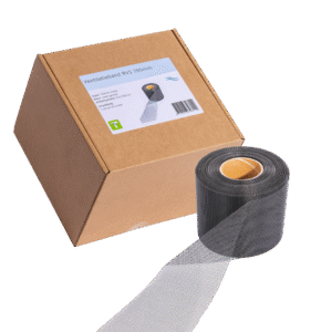 Ventilation Band Stainless Steel Black 30 m x 15 cm