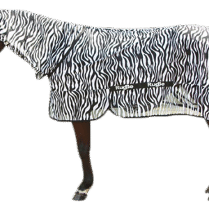 Fly & Eczema Blanket Zebra with neck-section 195cm 215 cm