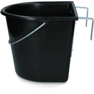 vPlast Manger Portable /w Hooks & Handle 15 l Black