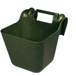 OK Plast Feed Trough with plastic hooks 14 l Green