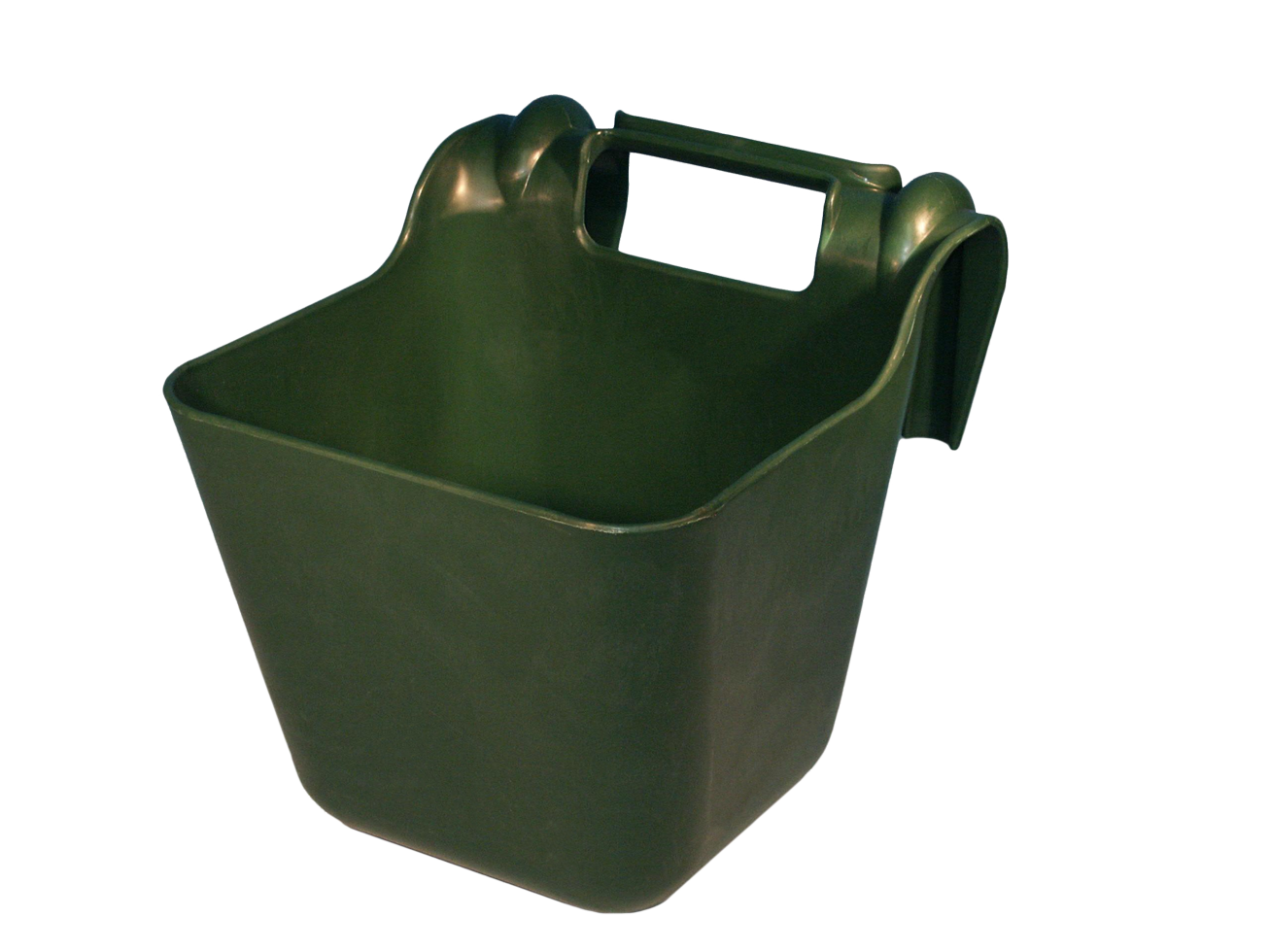 OK Plast Feed Trough with plastic hooks 14 l Green