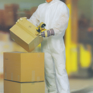 Disposable coverall + hood XL PP