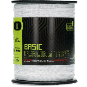 ZoneGuard 10 mm Basic fencing tape white 200 m