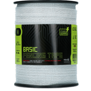 ZoneGuard 20 mm Basic fencing tape white 200 m (9 wires)