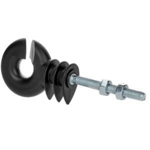 ZoneGuard Ring insulator black with bolt (metal core)