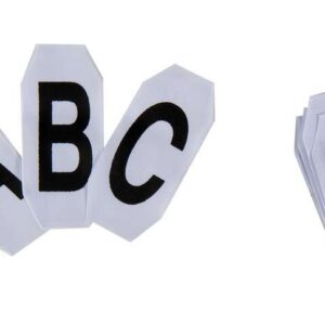 HKM Alphabet and numbers for competition show numbers .