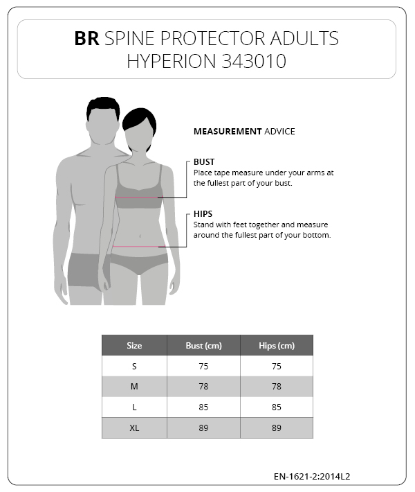 BR Spine Protector Hyperion Adults EN1621-2:2014 - Image 3