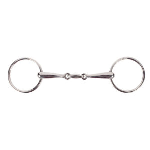 Horze Double-Jointed Loose Ring Snaffle, 16mm