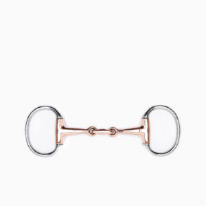 Horze Double-Jointed Eggbutt Bit, 16mm thickness, 70mm rings