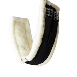 Horze Tartu Neoprene Dressage Girth with Fixed Faux Fur