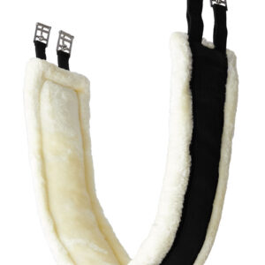 Horze Kyiv Neoprene Long Girth with Fixed Faux Fur