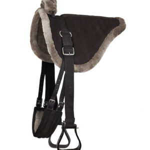 Horze PU Suede Bareback Saddle
