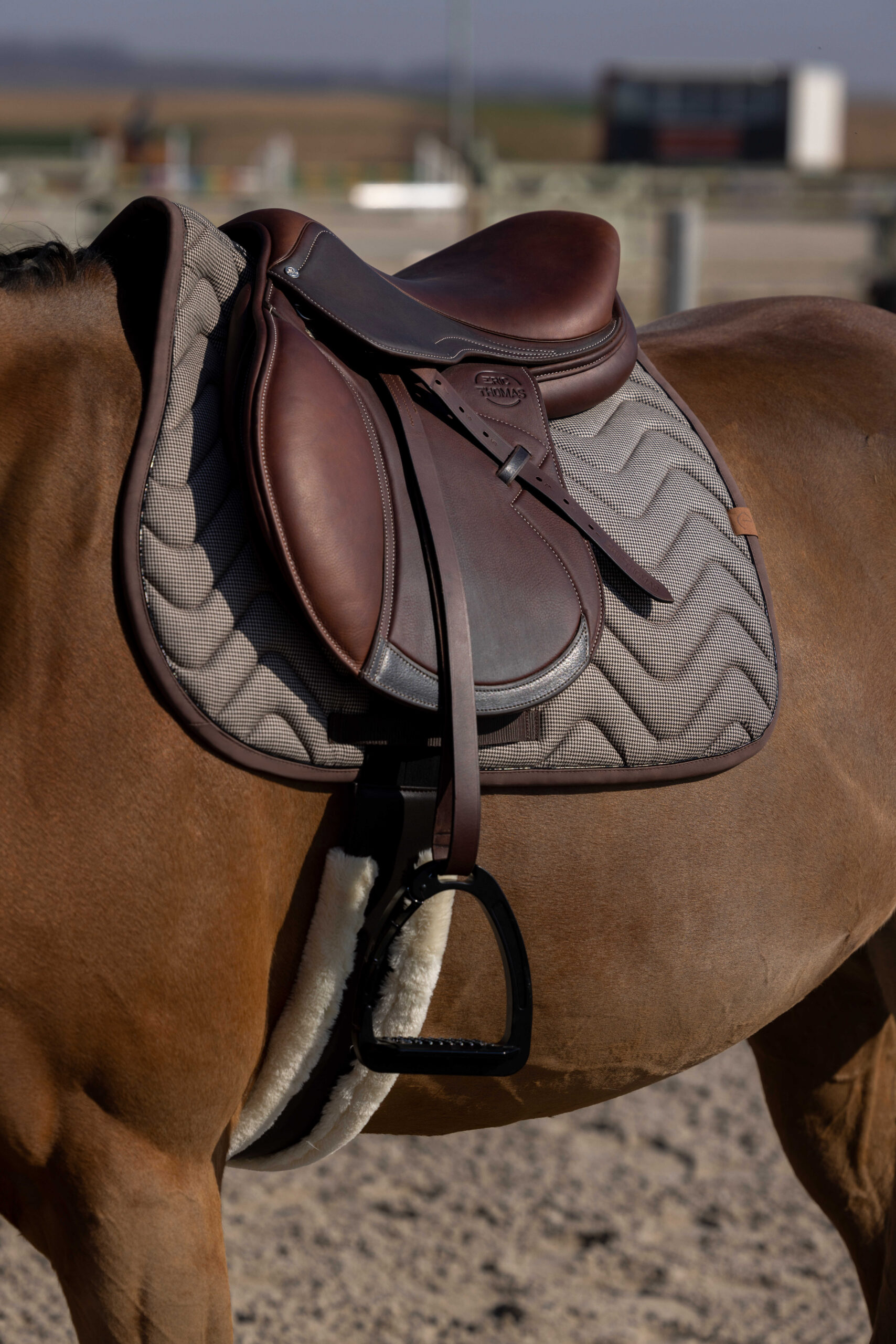 EQUITHÈME Saddle pad - Tweed surface - Image 5