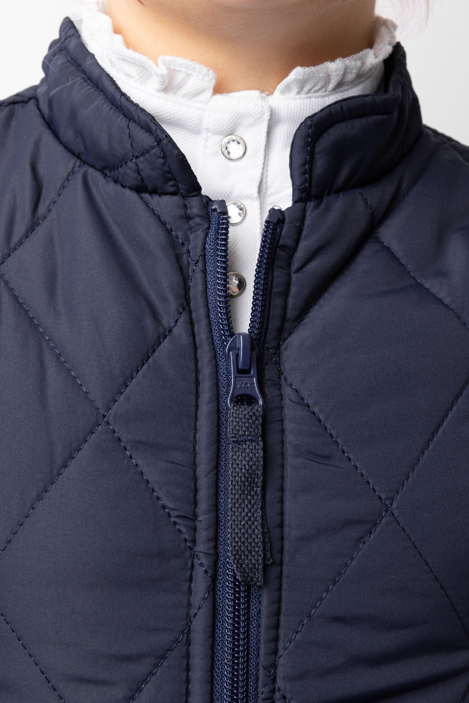 Horze Children´s Classic Quilted Riding Vest, navy - Image 7