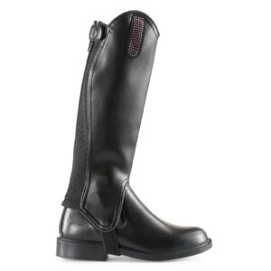 Horze Kids PU Leather Chaps with Bling Loop