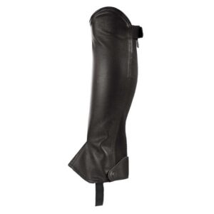 Horze Leather Half Chaps, Adult L, Junior M